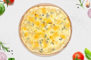 Піца п'ять сирів 40см