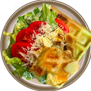 ისპანახი კეისრის ვაფლი