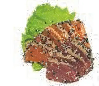 Tataki sake maguro - 8 pezzi