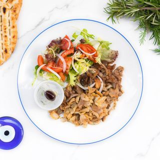 Plato gyros de cerdo