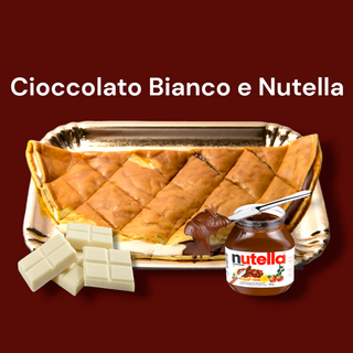 Crêpe con cioccolato bianco e Nutella