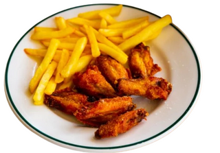 Menú Alitas De Pollo Fritas (6 Uds.)