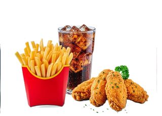 Chicken mix - 2 pezzi di pollo grandi + 3 alette menù