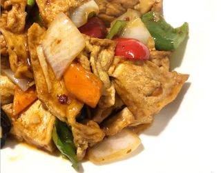 Toufu de la casa salteado 