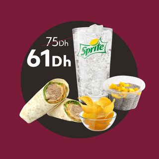 Wrap Tuna Apple + Boisson + Dessert