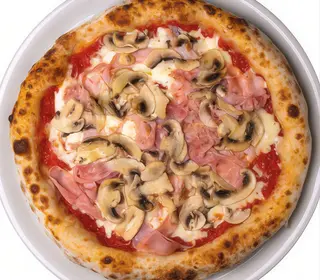 Cotto e funghi