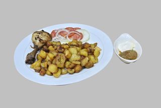 Alloco avec Cou de Poulet