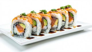 Uramaki black miura roll