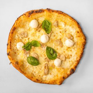 Pizza verace con funghi porcini