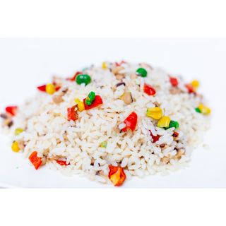 White Rice + White Beans + Stew