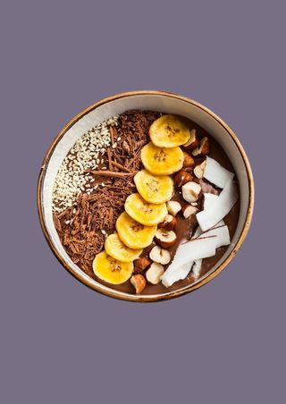 Chocolat banane smoothie bowl