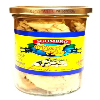 FILET DE SGOMBRO A L'HUILE D'OLIVE POT 250Gr-MARI BLUE