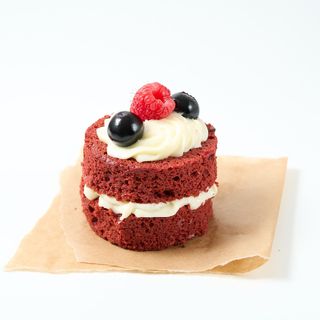 Cupcake Red Velvet com Doce de Limão