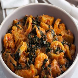 Unripe Plantain Porridge With Fish