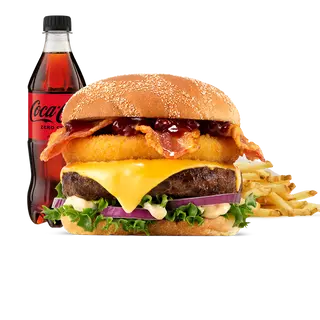Burger Rywala Beef ‘n’ Bacon w zestawie