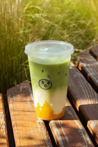 Mango Iced Matcha Latte