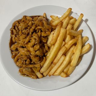 Pollo Con Patatas Fritas