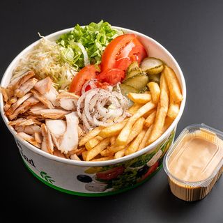 Shaorma la farfurie de pui 