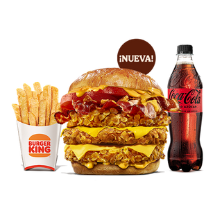 Menú Duo Bacon Cheddar Triple Pollo Grande