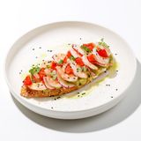 toast creveți guacamole