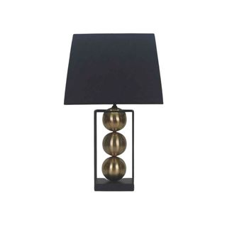 Lampa zlatna 54,5 cm s crnim sjenilom