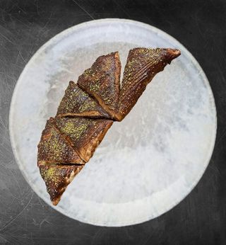 Calzone cu Nutella, ricota si fistic