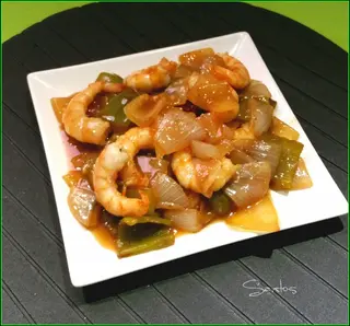67. Gambas con salsa picante