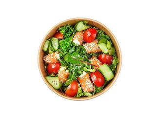 Салат із сьомгою та сиром Філадельфія