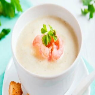 Sopa De Leche De Coco Con Gamba
