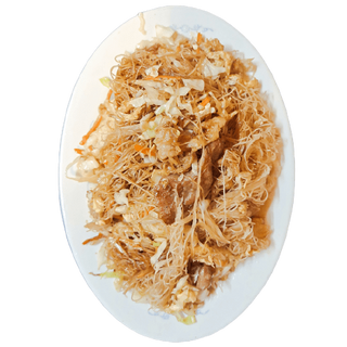 50. Оризови спагети с пилешко, свинско, телешко и яйце (600г)