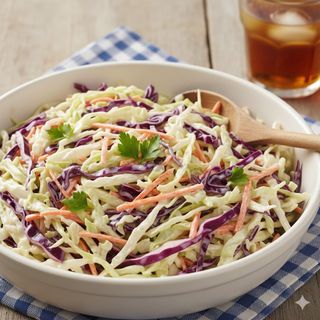 Салата с зеле, моркови, майонеза