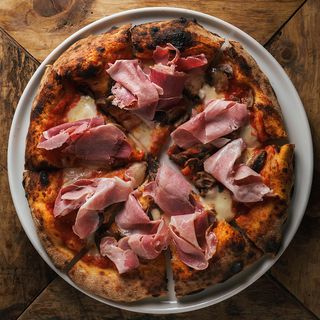 Prosciutto cotto e funghi