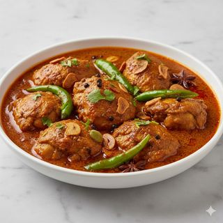 Chicken Garlic And Chili From North India