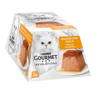 Корм для котів Gourmet Revelations мус з куркою та підливкою (2*57г)