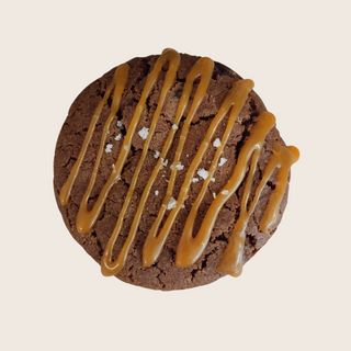 Galleta Salted caramel con escamas de salinas de Navarra