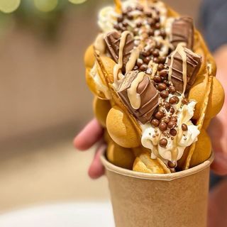 Bubble waffle kinder bueno