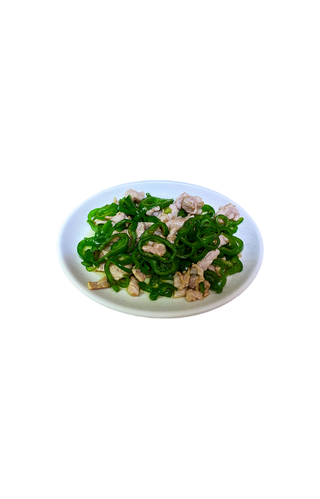 Cerdo con pimientos verdes