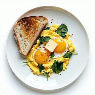 Jajecznica ze szpinakiem 200g