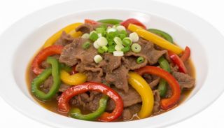 Manzo con peperoni