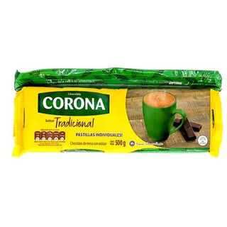 Chocolate Corona Con Azucar (500 g.)