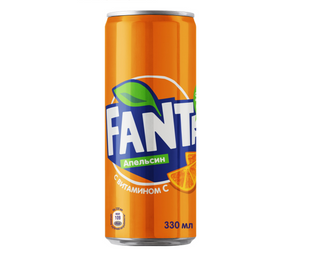 Fanta апельсин залізна банка (0.33л)
