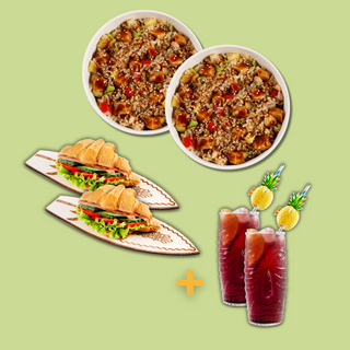 2 Moa Bowls + 2 Pama Sandwich + 2 Limonade la alegere