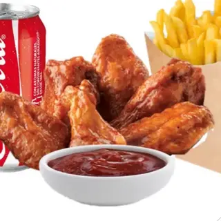 Menú Alitas De Pollo( 4 Pzs.)
