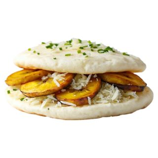 Arepa de Plátano con Queso.