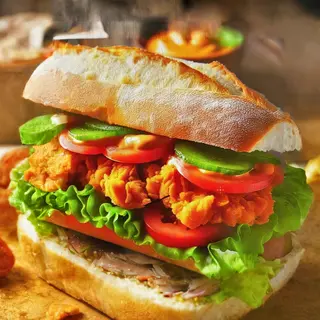 Menu chick baguette