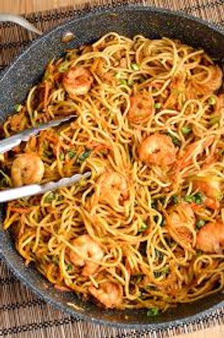 Prawns noodles