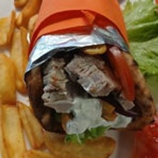 Pita gyros con patate