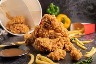 1/2 Pollo broaster con pan