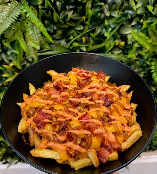 Crispy bacon fries
