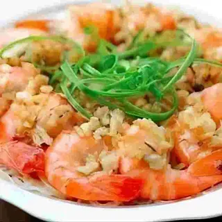 Gamas con fideos 粉丝虾